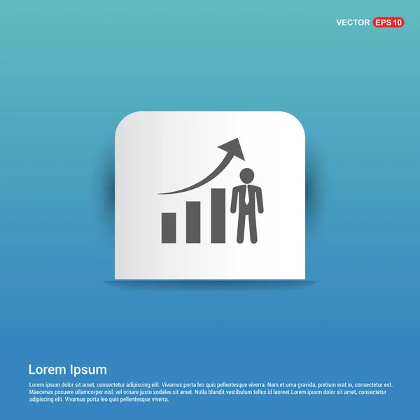 Business presentation ikonen — Stock vektor