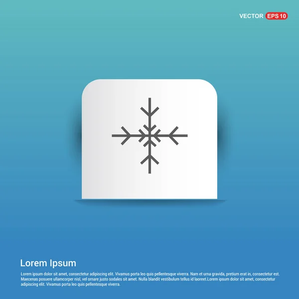 Vinter snöflinga ikonen — Stock vektor