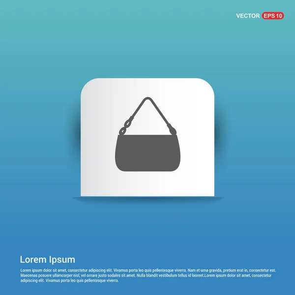 Female handbag icon — Stock Vector