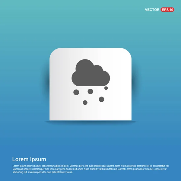 Ikon cuaca hujan awan - Stok Vektor