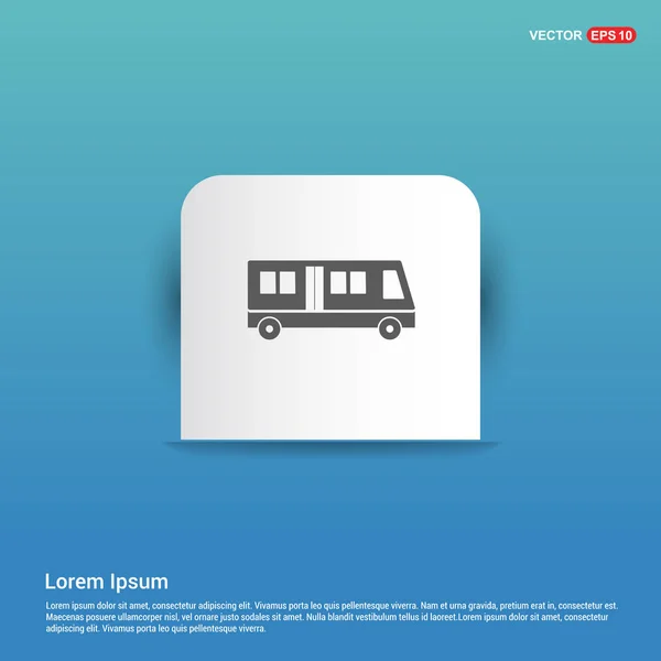 Buss webbikonen — Stock vektor