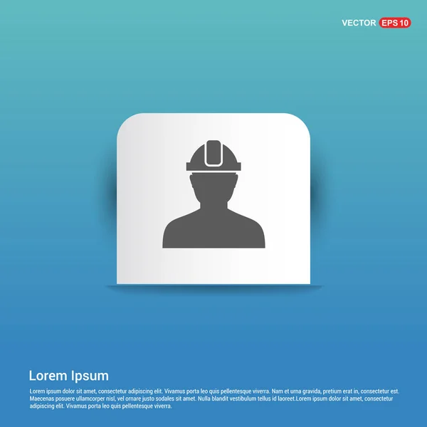 Icono de trabajador de construcción — Vector de stock