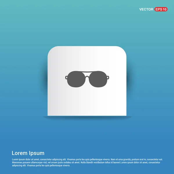 Solglasögon Blå ikon — Stock vektor