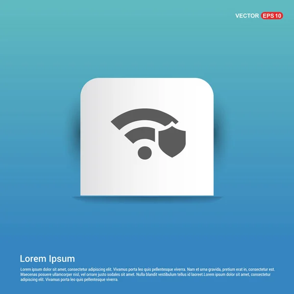 Wi-fi, icono de red inalámbrica — Vector de stock