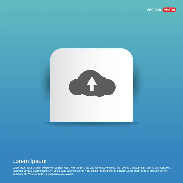 Cloud flat icon — Stock Vector