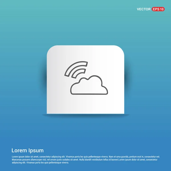 Wi-fi, icono de red inalámbrica — Vector de stock