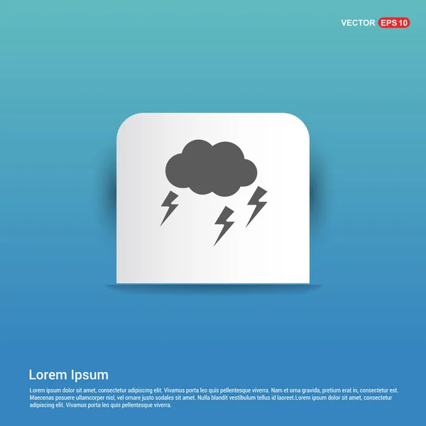 Thunderstorm weather icon — Stock Vector