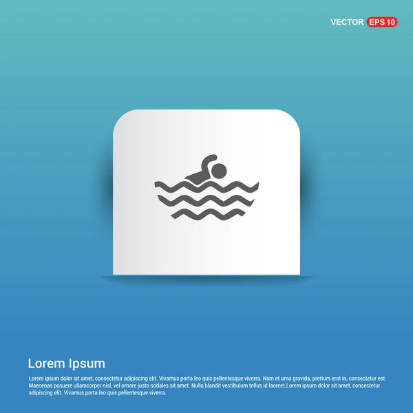 Swimming sport icon — Stock Vector