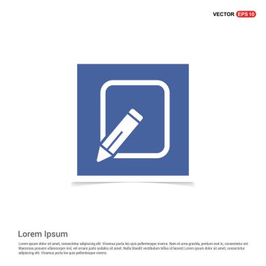Düz tasarım kalem simgesi