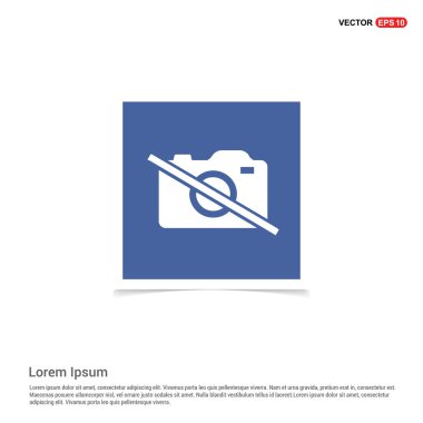 hiçbir kamera düz simgesi 