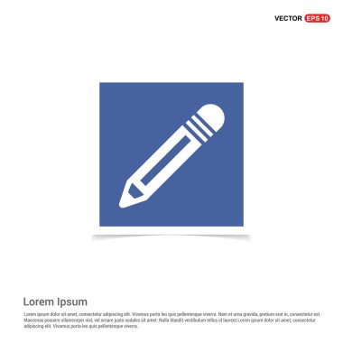 Düz tasarım kalem simgesi