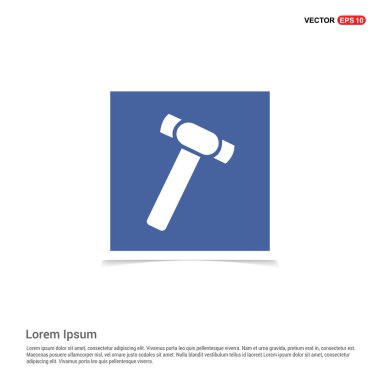 Çekiç düz simgesi 