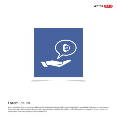 konuşma balonu düz simgesinin ile el 