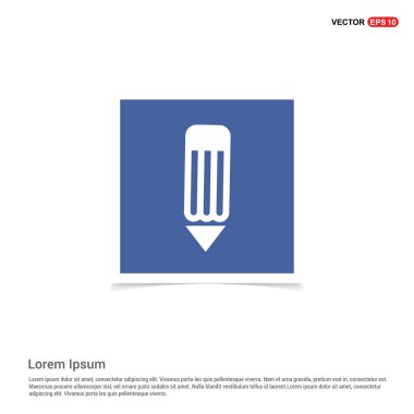 Düz tasarım kalem simgesi