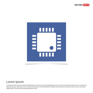 CPU işlemci çip simgesi