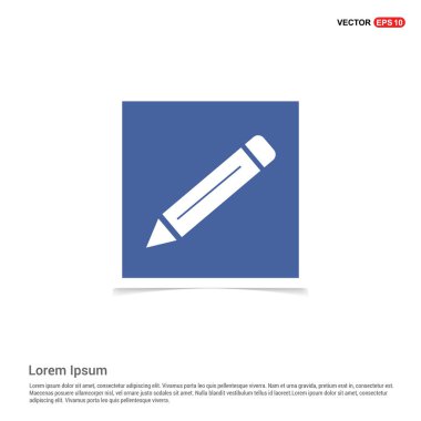 Düz tasarım kalem simgesi