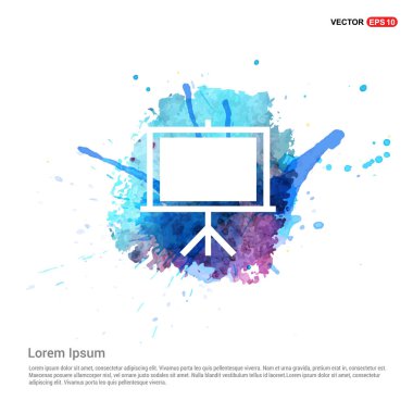 sunum tahtası düz simgesi