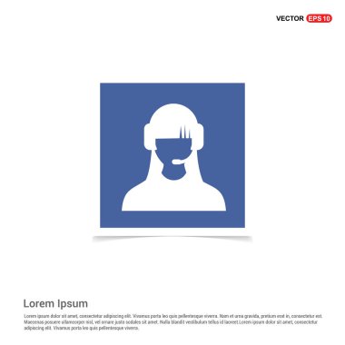 Arama Merkezi düz simgesi 