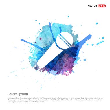 mikrofon düz simgesi 