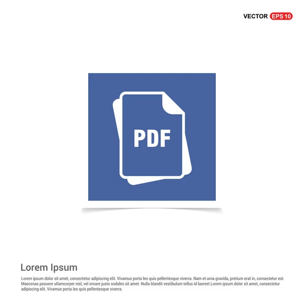 PDF file format icon — Stock Vector