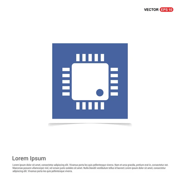 CPU processor chip pictogram — Stockvector