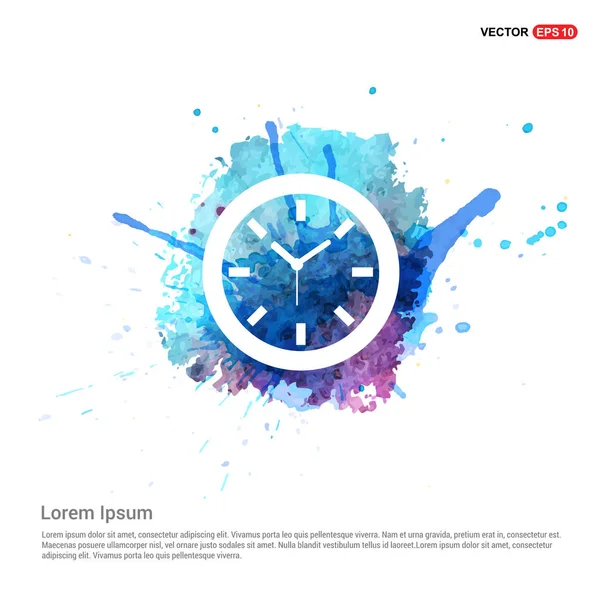 Clock water icon — Stock Vector