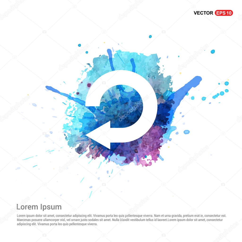 Reload arrow icon. vector illustration