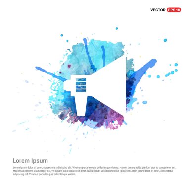 megafon veya hoparlör simgesini