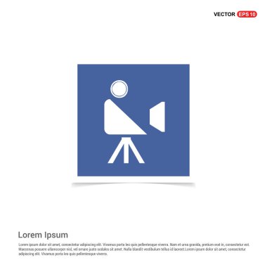 video kamera düz simgesi 