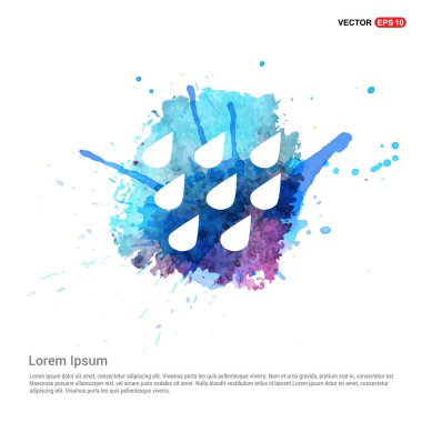 Yağmur damlaları simgesi