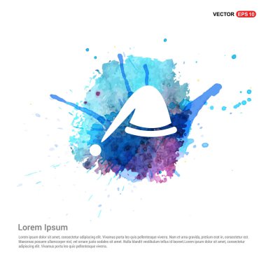 Noel şapka düz simgesi 