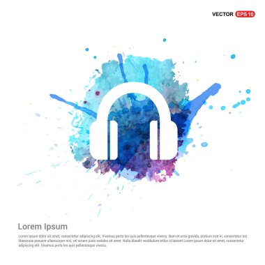 Kulaklık düz simgesi 