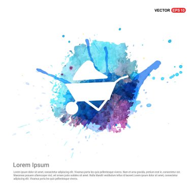 İnşaat el arabası simgesi