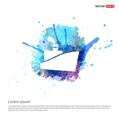 Tekneyi düz simgesi