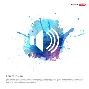 ses ayarı düz simgesi