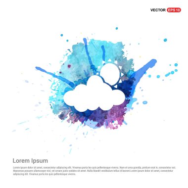 Güneş ve bulut hava simgesi  