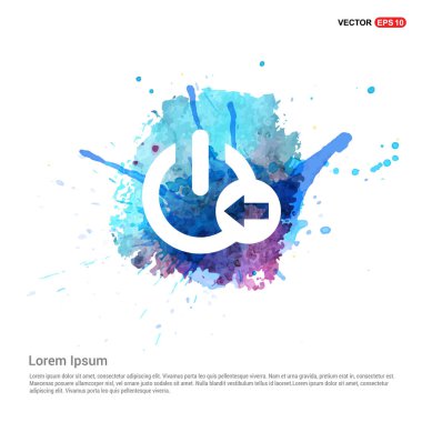 güç düğmesi düz simgesi