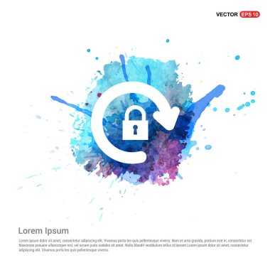 düz kilit simgesi ile ok