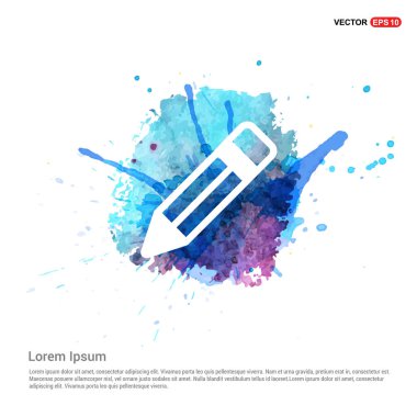 Düz tasarım kalem simgesi