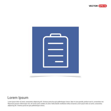 Denetim listesi düz simgesi