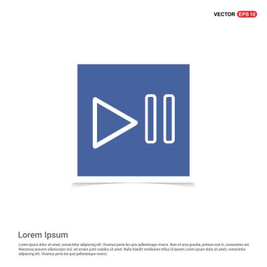 oynamak ve düğmeleri düz simgesi duraklatma