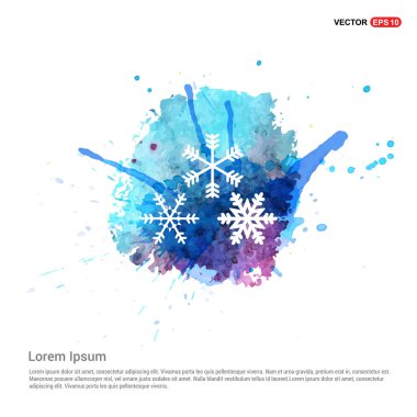 Kar taneleri düz simgesi