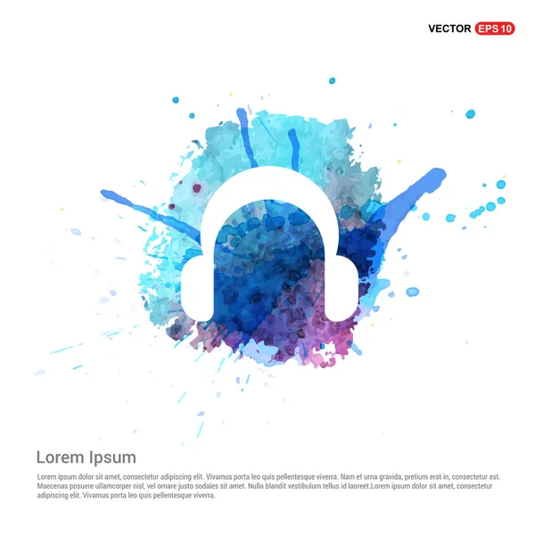 Kulaklık düz simgesi 