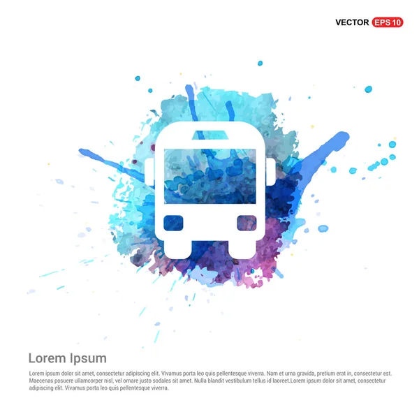 Buss platt ikon — Stock vektor