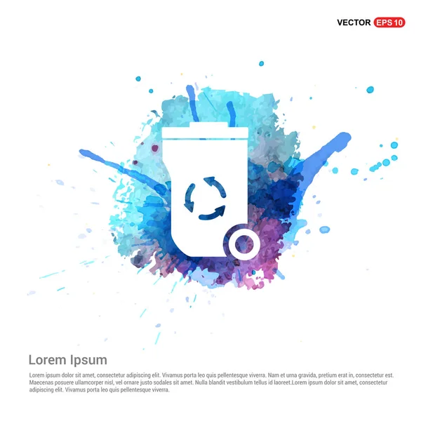 Recycle bin icon — Stock Vector