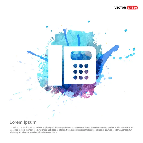 Web icon telephone button — Stock Vector