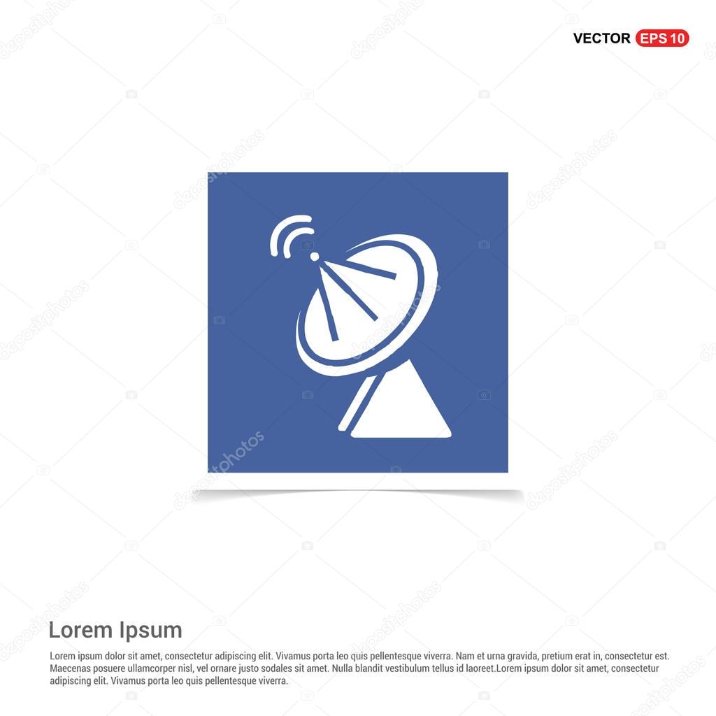 Satellite dish icon. vector illustration