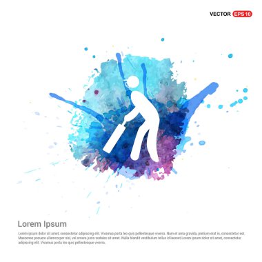 Beyzbol düz simgesi