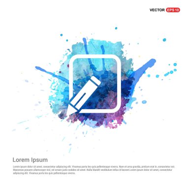 Düz tasarım kalem simgesi