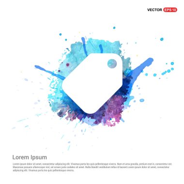 İlave etiketi düz simgesi 